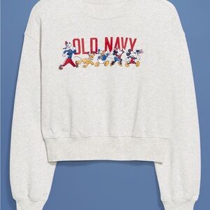 Old Navy Women's Cream Graphic Sweater